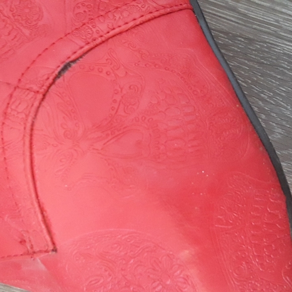 Sugar Skull Heel Booties - Picture 6 of 11